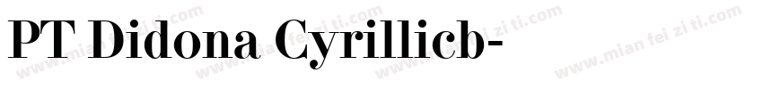 PT Didona Cyrillicb字体转换